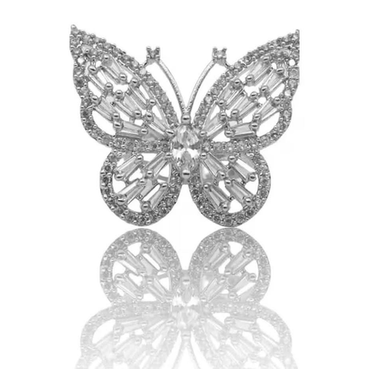 American Diamond Butterfly Finger Ring for Women | Stylish AD Ring Online